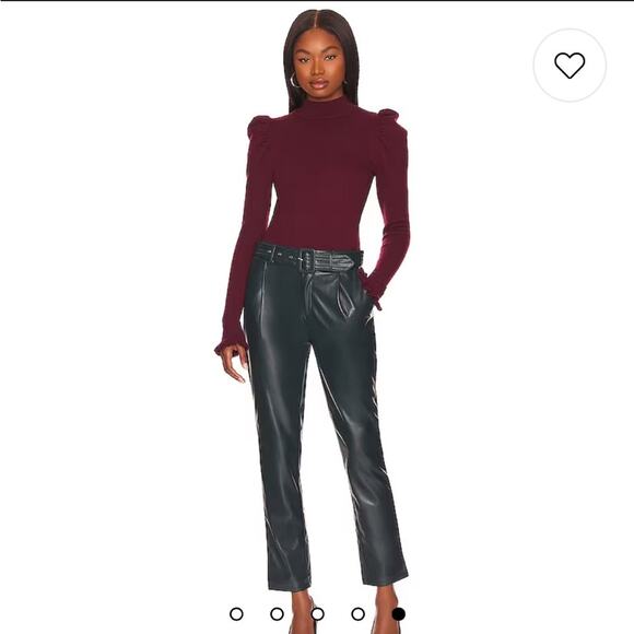 LPA Women’s Small - Marie Sweater in Wine Red  - Cutout Back - Picture 3 of 10